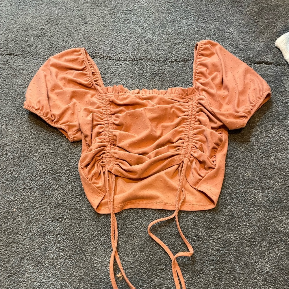Summer top, ties on sides, cropped